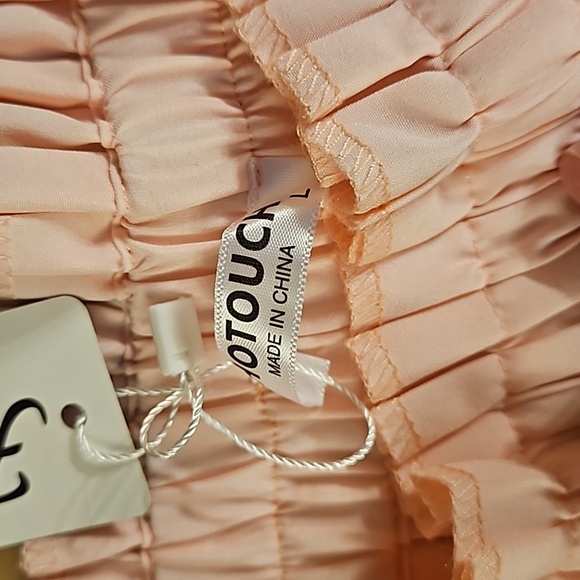 Hotouch Pleated Pink Mini Skirt L NWT - Picture 2 of 3